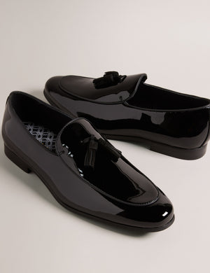 PATENT LEATHER DRESS LOAFER | BLACK