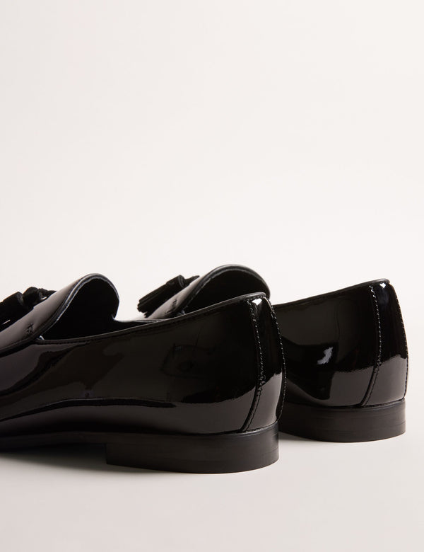 PATENT LEATHER DRESS LOAFER | BLACK