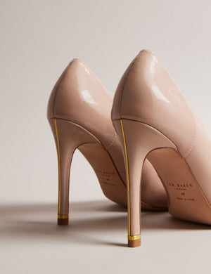 GLOSSY HEEL | NUDE