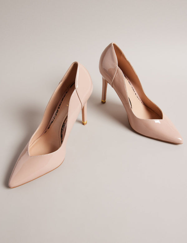 GLOSSY HEEL | NUDE