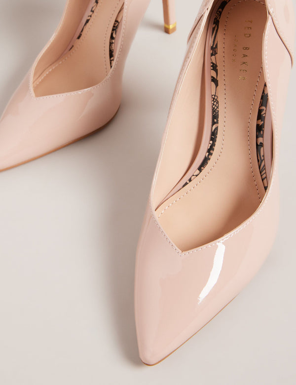GLOSSY HEEL | NUDE