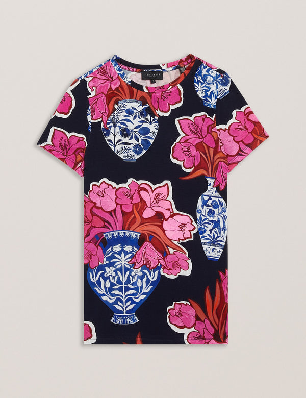 FITTED TEE | DARK BLUE