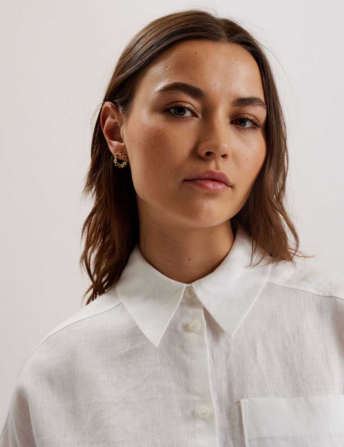 TOLOCA Oversized Linen Shirt Toloca oversized linen shirt