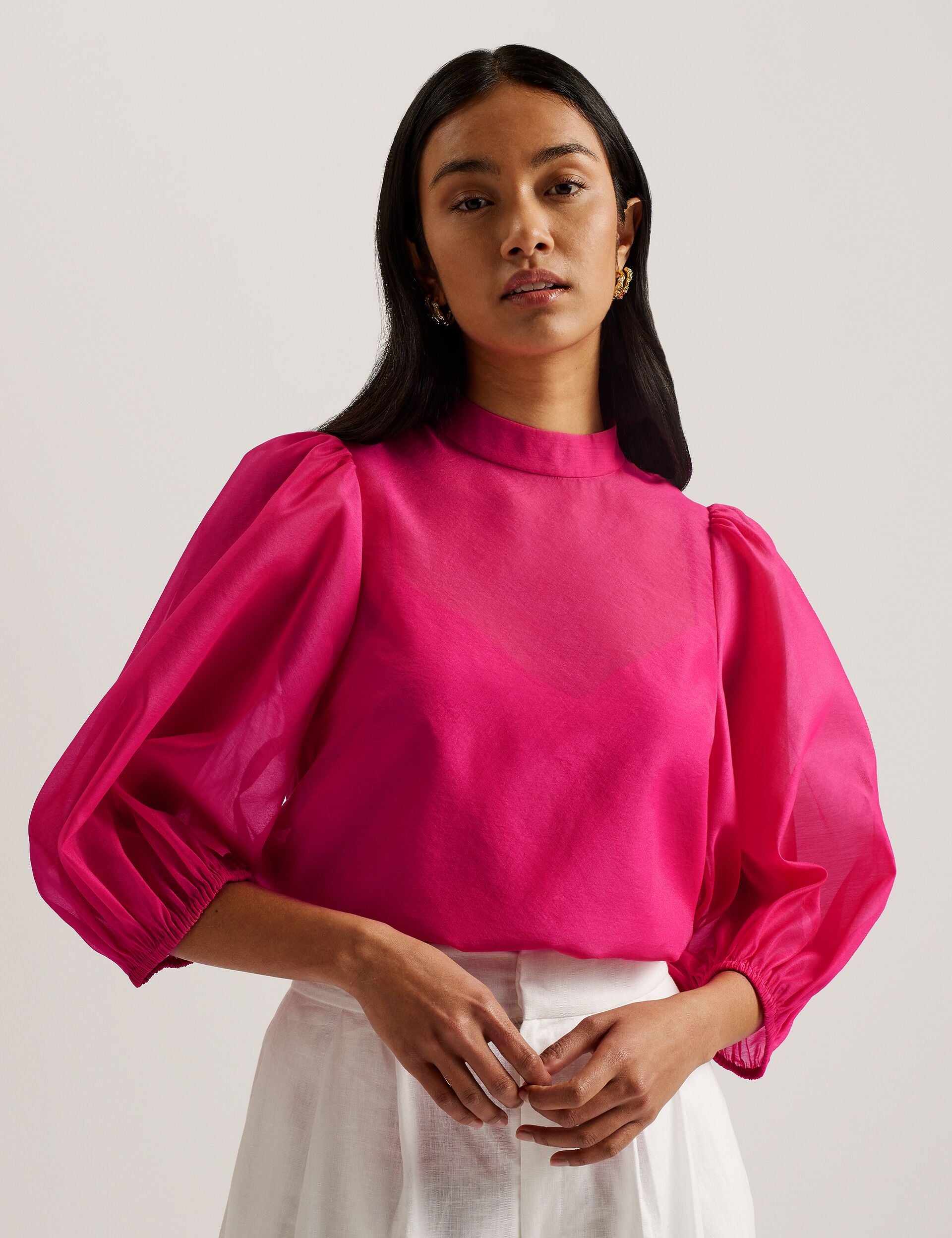 Fuchsia/Purple Knit Top 243302
