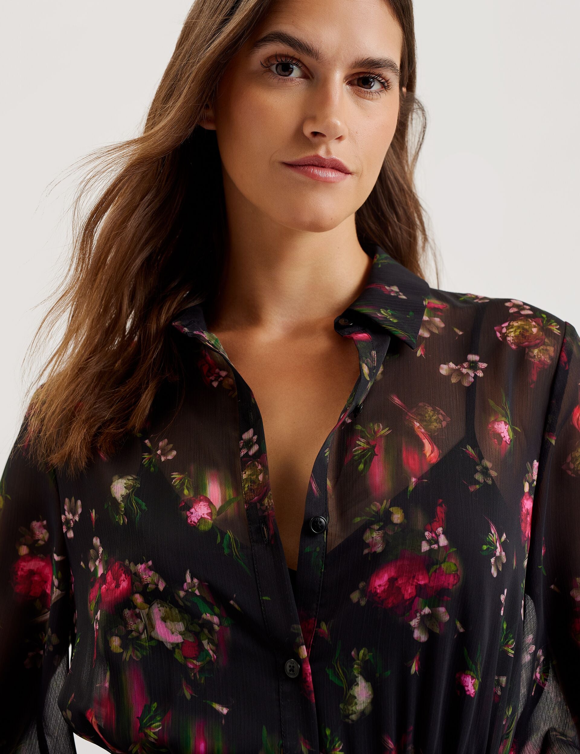 Ted Baker Shirt Dress Floral Print Pleated Maxi Shirt Dress | Ceiba Ted Baker Shirt Dress Floral Print Pleated Maxi Shirt Dress | Ceiba