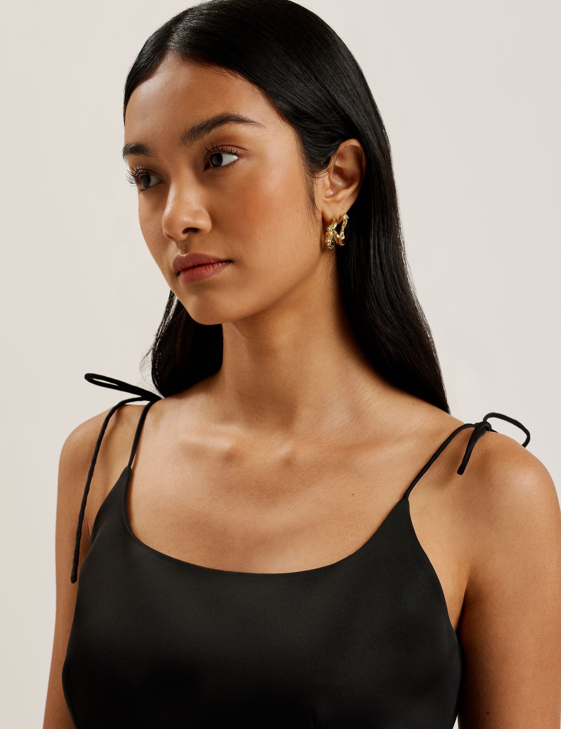 KAVALA - Tie Strap Square Neck Mini Dress KAVALA - Tie Strap Square Neck Mini Dress
