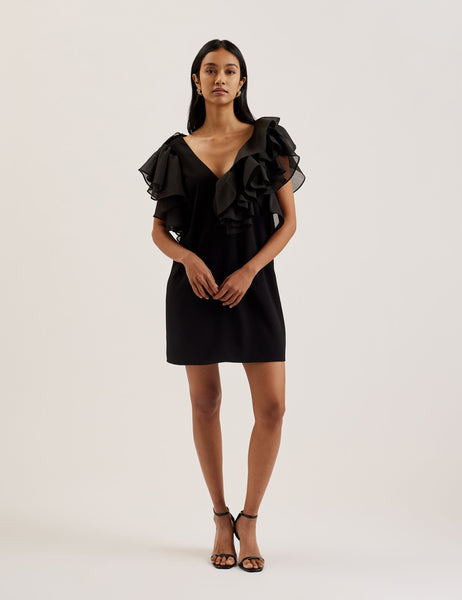 ted baker black ruffle dress Ted Baker main image 0