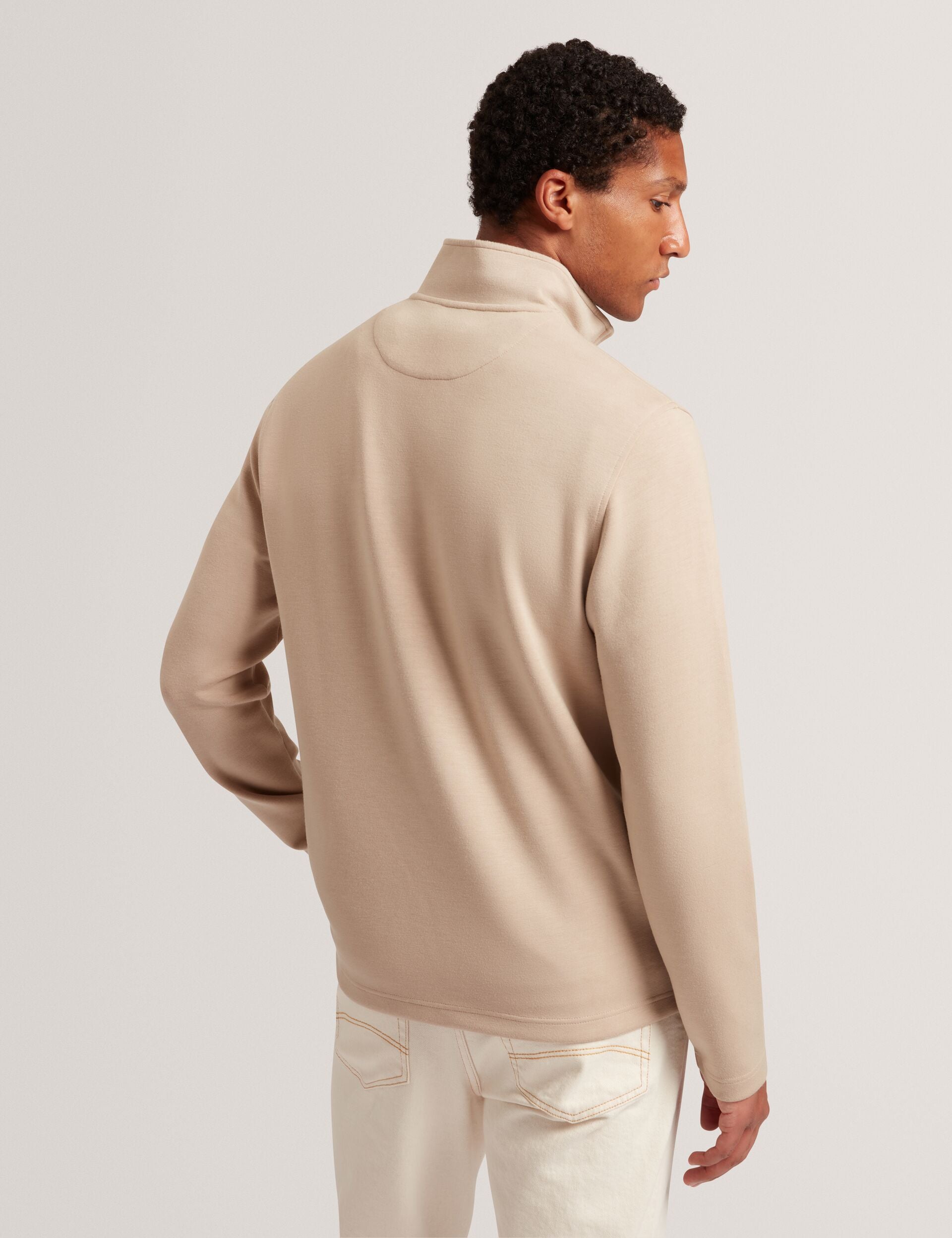 ハネッコ Stripe Panel Zip Neck Sweatshirt | Viktoro | Ted Baker US