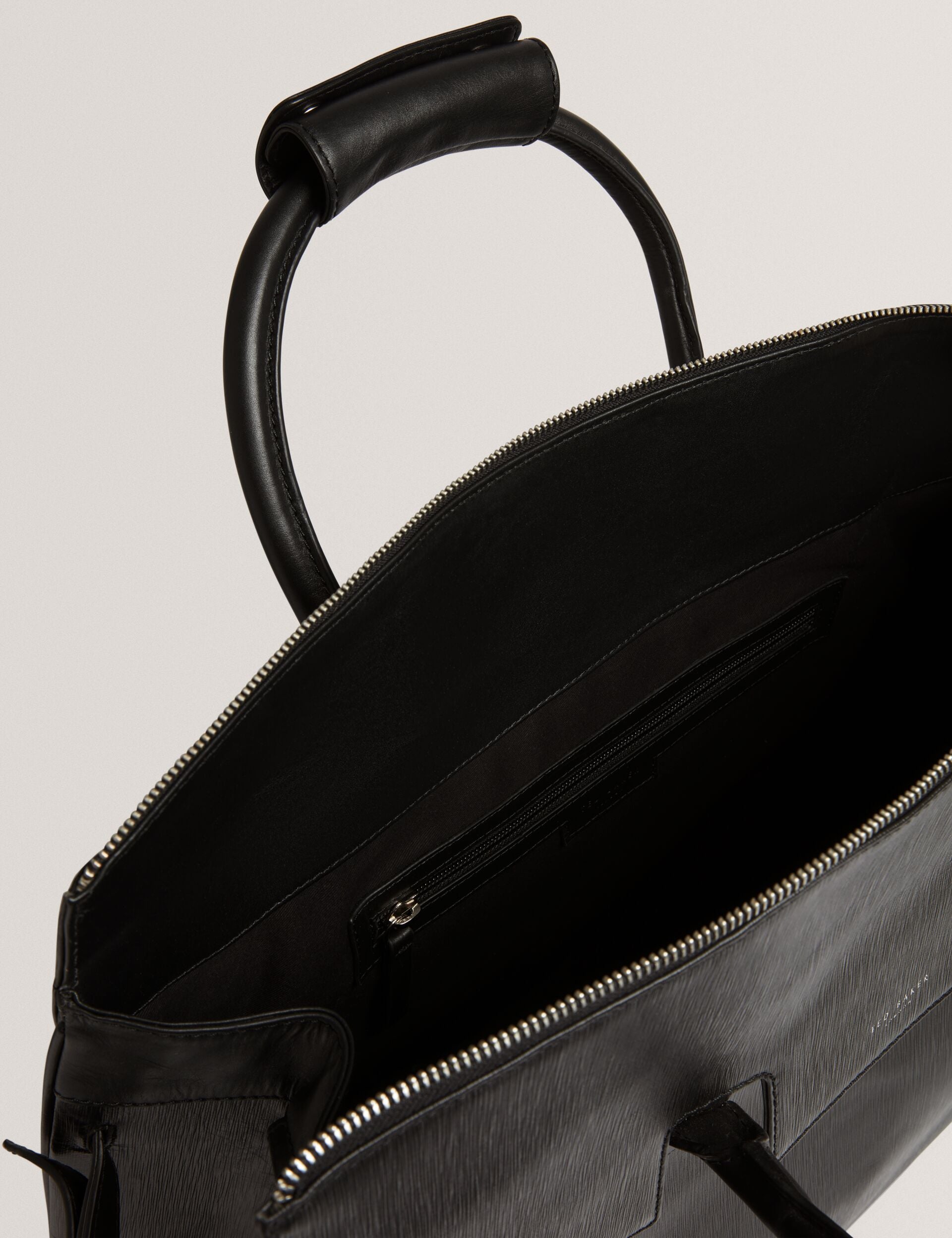 Bark Grained Leather Weekend Travel Bag | Bakers | Ted Baker UK
