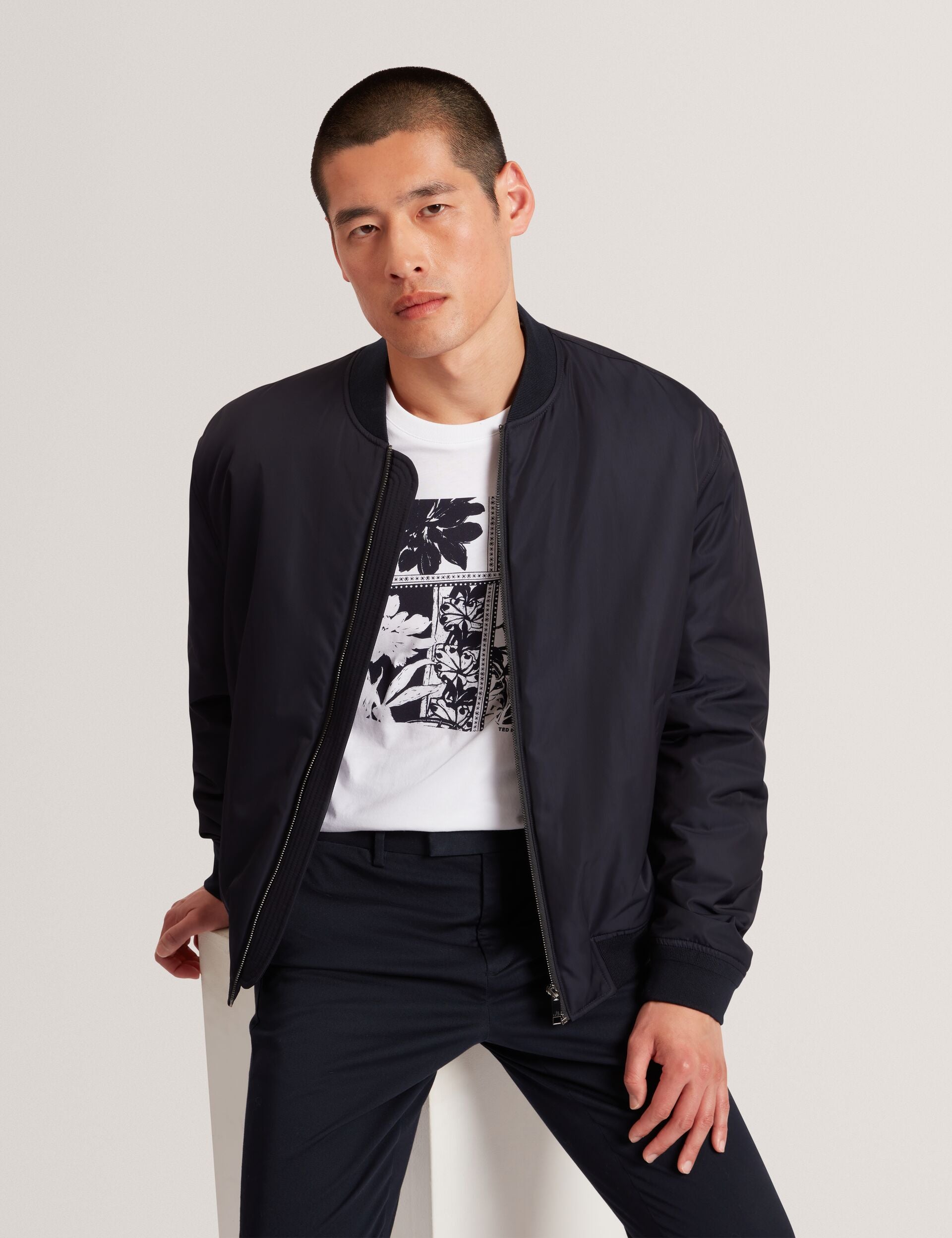 Baker by Ted Baker MULTI 3 PACK - T-shirt imprimé - burg white/noir Baker by Ted Baker MULTI 3 PACK - T-shirt imprimé - burg white/noir