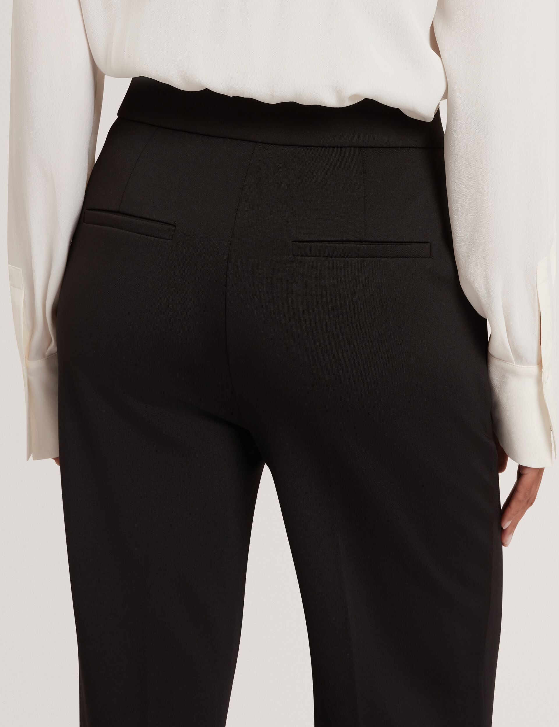 Black Tailored High Waisted Flared Trousers Indriv Ted Baker UK