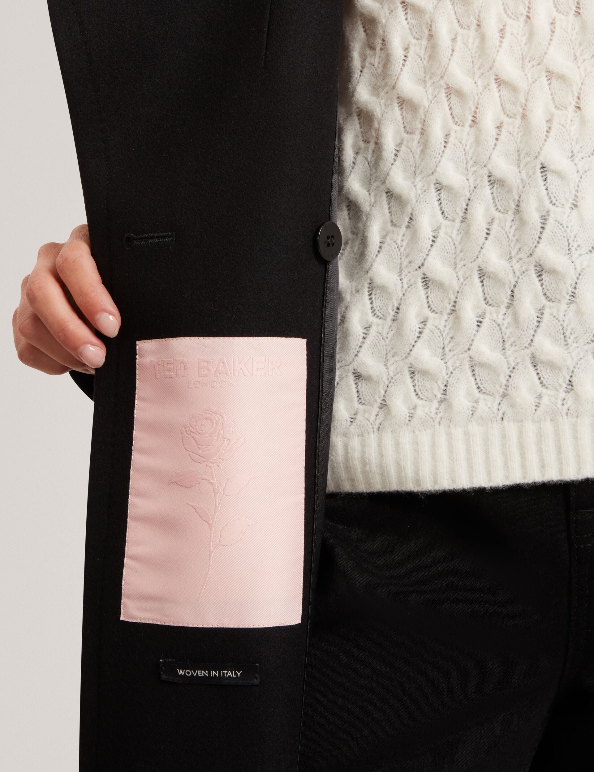 【美シルエット】 ted baker 花柄 フレア コート Mid Length Belted Wool Wrap Coat | Rose | Ted Baker UK