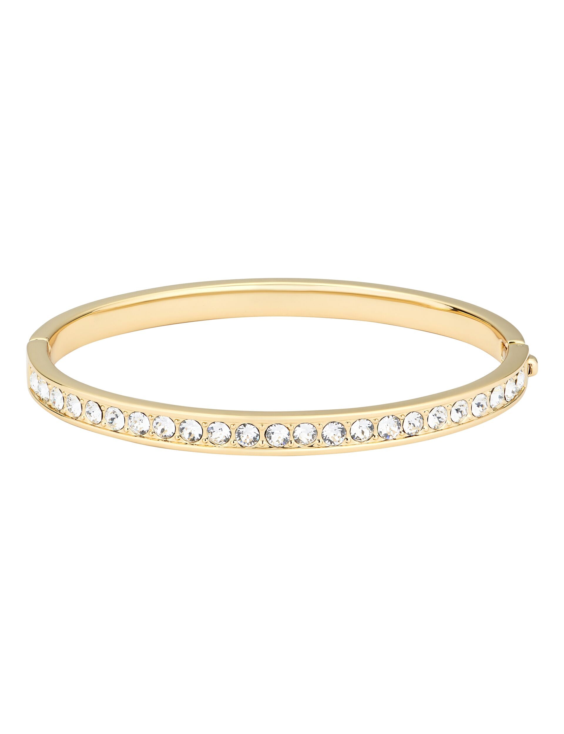 TED BAKER Clemara Hinged Crystal Yellow Gold Coloured Bangle - TBJ1567-02-02 CASIO TED BAKER Clemara Hinged Crystal Yellow Gold Coloured Bangle - TBJ1567-02-02 CASIO