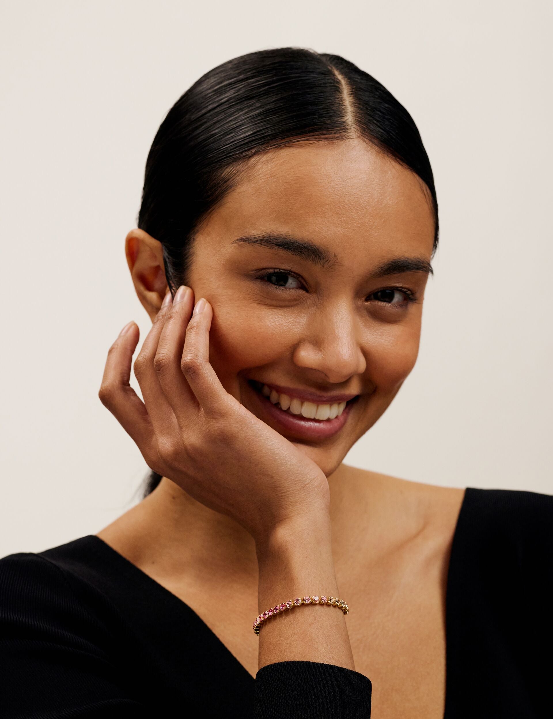Crystal Adjustable Tennis Bracelet | Melrah | Ted Baker UK