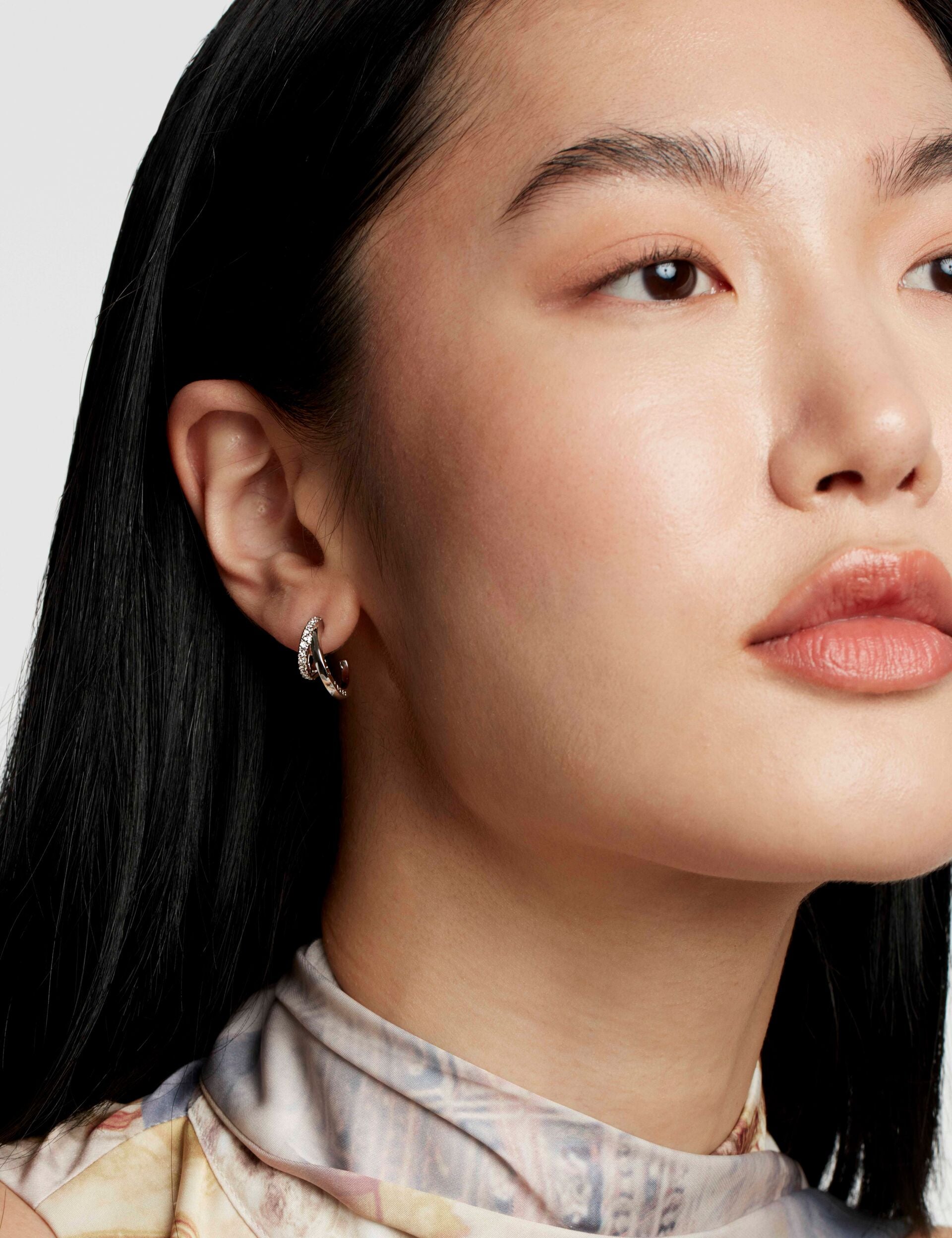 TED BAKER HELIAS Crystal Double Hoop Earrings - TBJ3458-01-02 CASIO TED BAKER HELIAS Crystal Double Hoop Earrings - TBJ3458-01-02 CASIO