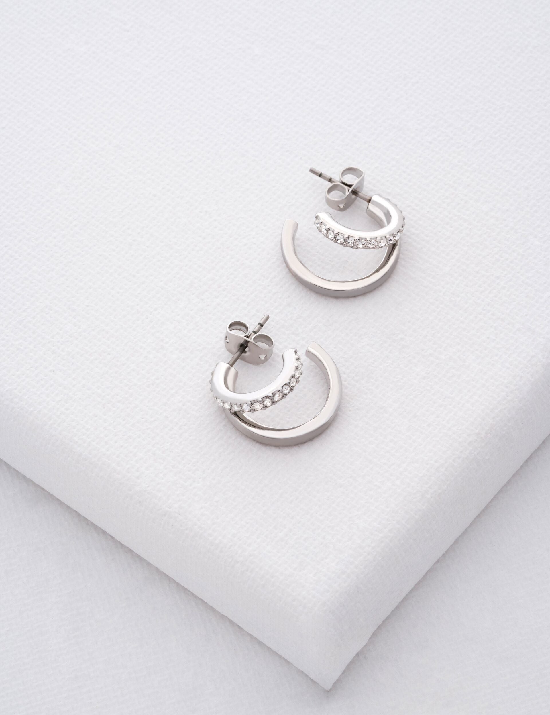 TED BAKER HELIAS Crystal Double Hoop Earrings - TBJ3458-01-02 CASIO TED BAKER HELIAS Crystal Double Hoop Earrings - TBJ3458-01-02 CASIO