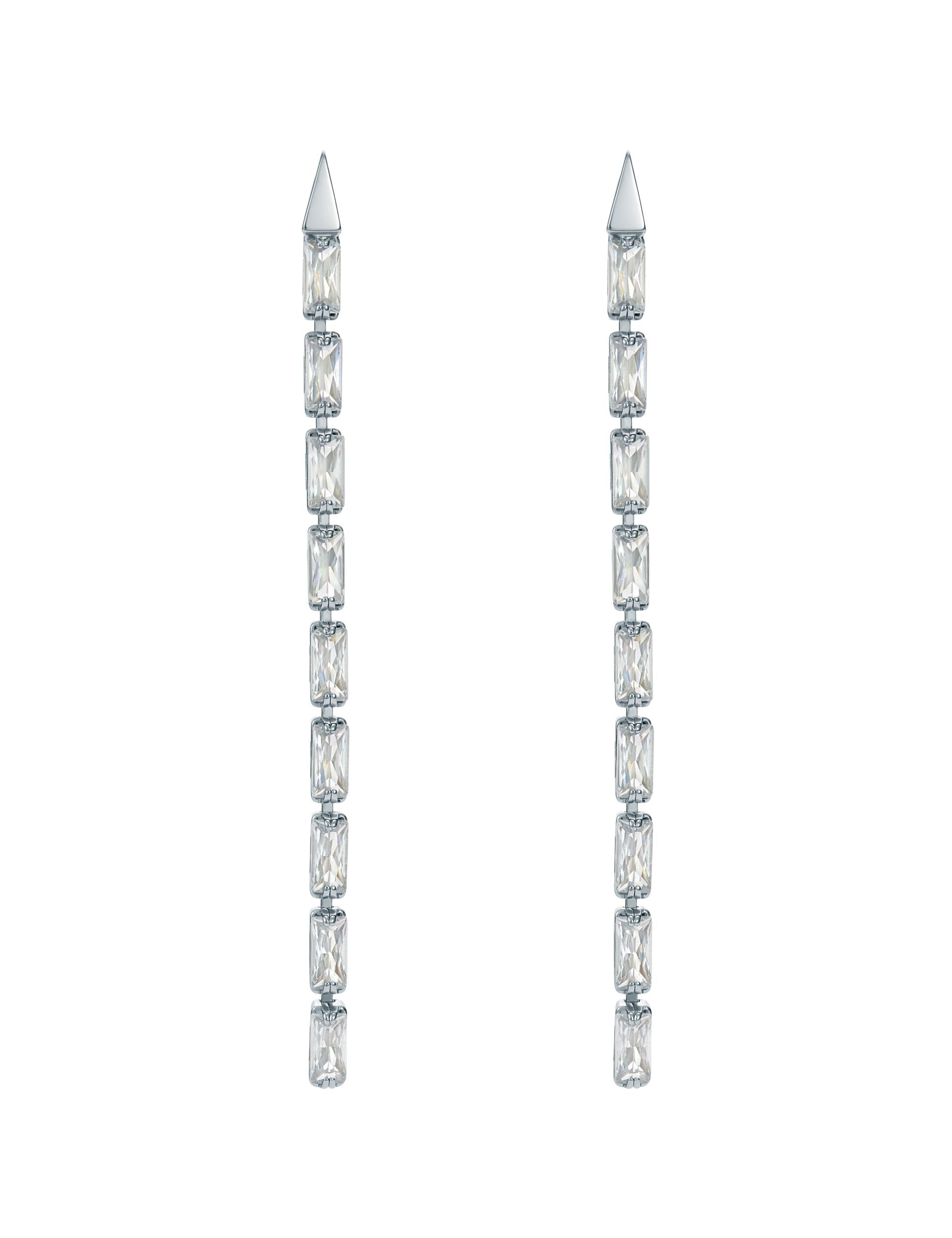 TED BAKER ISALIE Baguette Crystal Long Drop Earrings - TBJ3781-01-02 CASIO TED BAKER ISALIE Baguette Crystal Long Drop Earrings - TBJ3781-01-02 CASIO
