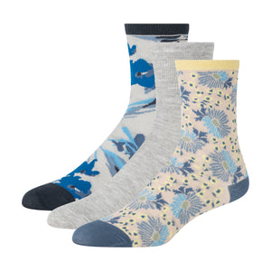 DRESS CREW FLORAL | BLUE