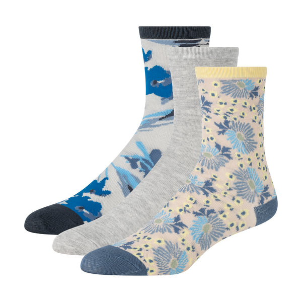 DRESS CREW FLORAL | BLUE