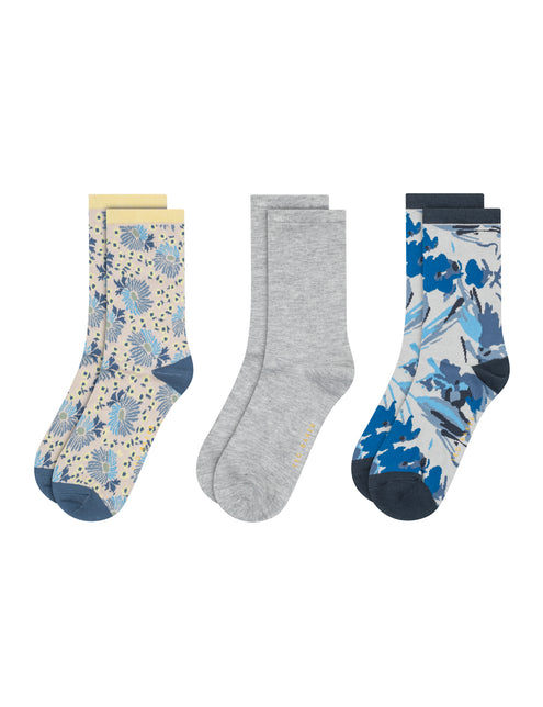 DRESS CREW FLORAL | BLUE