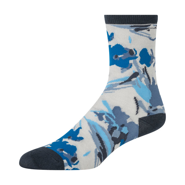 DRESS CREW FLORAL | BLUE