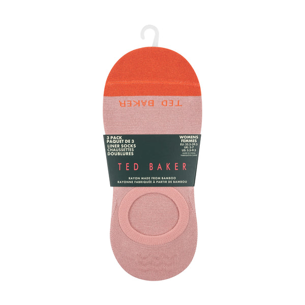 3PK WOMENS NON TERRY LINER | PINK