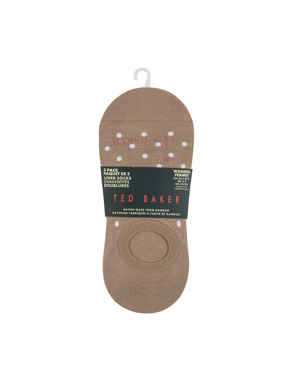 3 Paar Socken ohne Frottee-Futter | Bräune