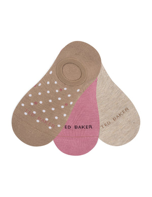 3 Paar Socken ohne Frottee-Futter | Bräune
