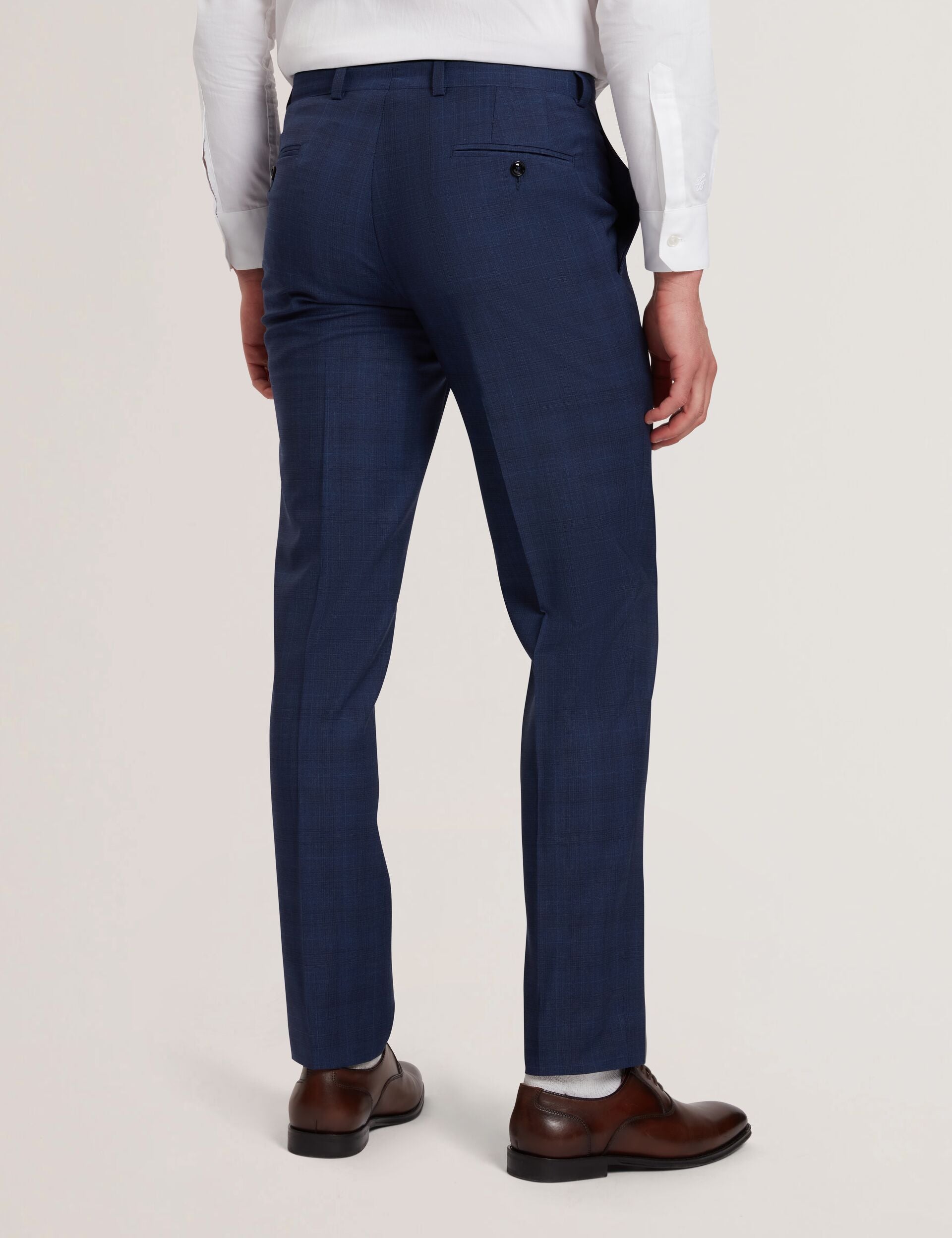 Slim Fit Navy Check Wool Suit Pants | Jayals | Ted Baker US Slim Fit Navy Check Wool Suit Pants | Jayals | Ted Baker US