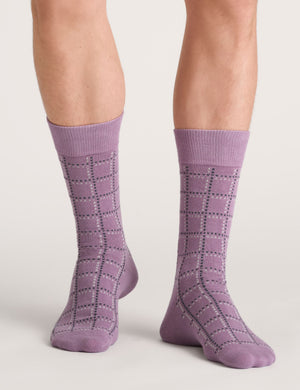 CREW GEOMETRIC CHECK | DARK GREEN