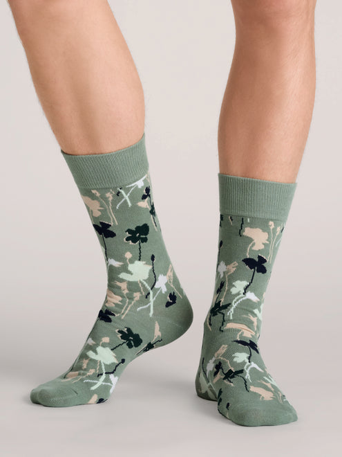 3 PK Men's Non Terry Crew | GREEN