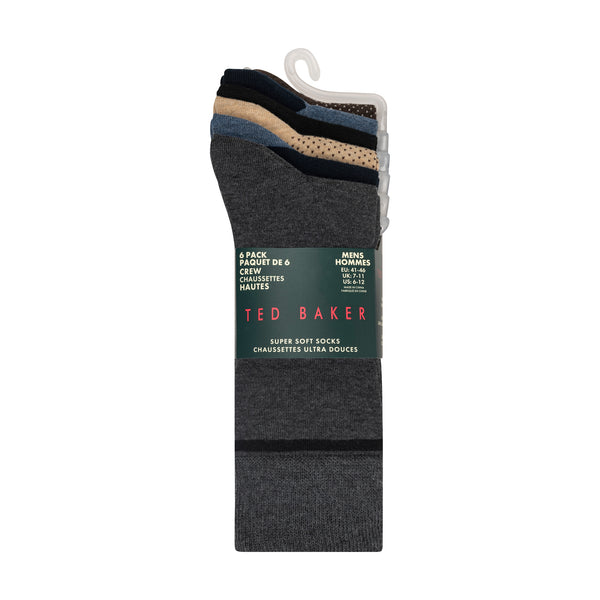 NON TERRY CREW SOCK | DARK GREY