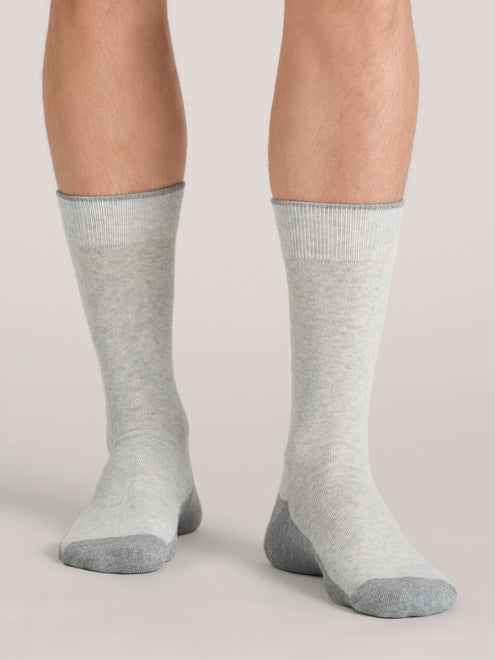 3 PK Men's 1/2 Terry Crew | BLACK