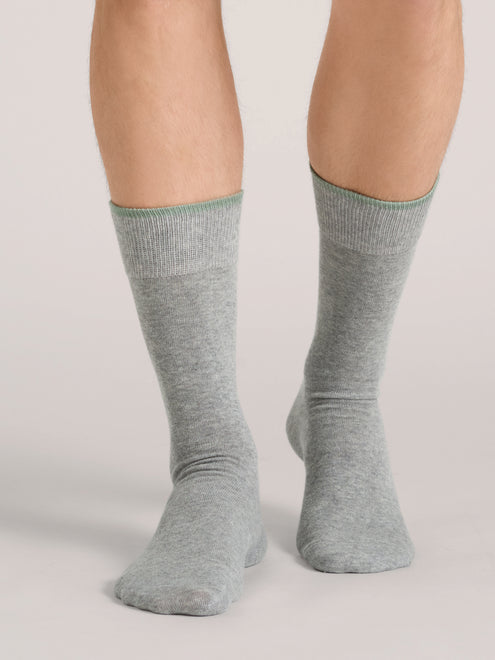 3 PK Men's Non Terry Crew | DK-GREY