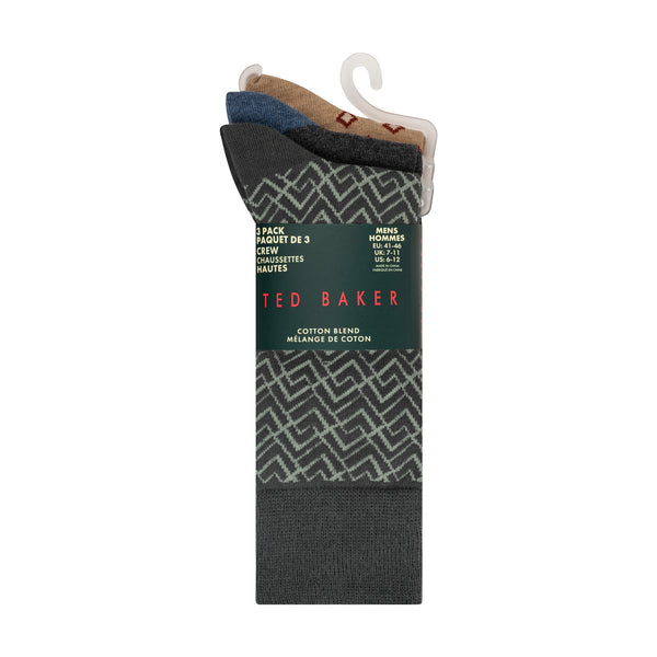 CREW MIXED PRINT | GREEN