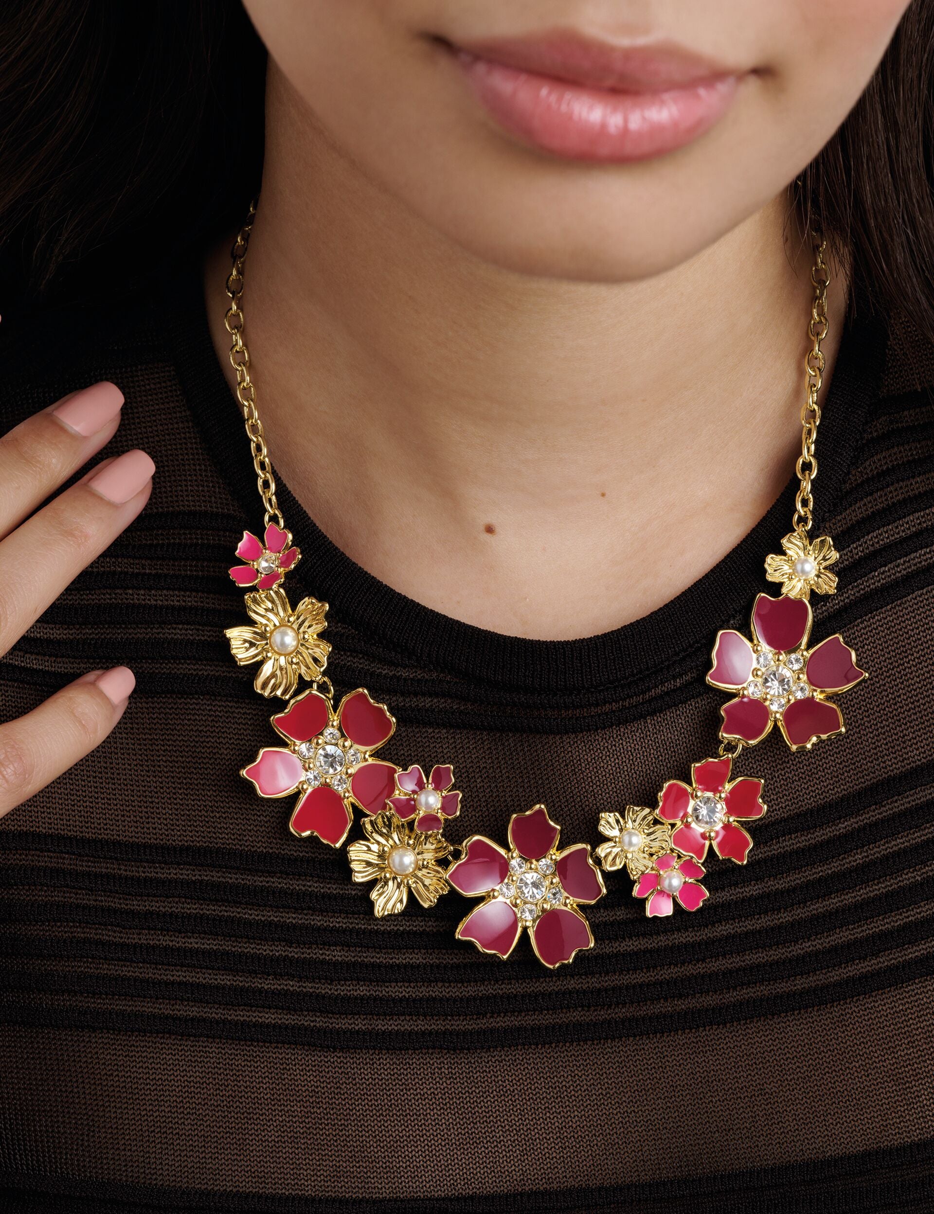 Gold Flower Statement Necklace Petitta Ted Baker US