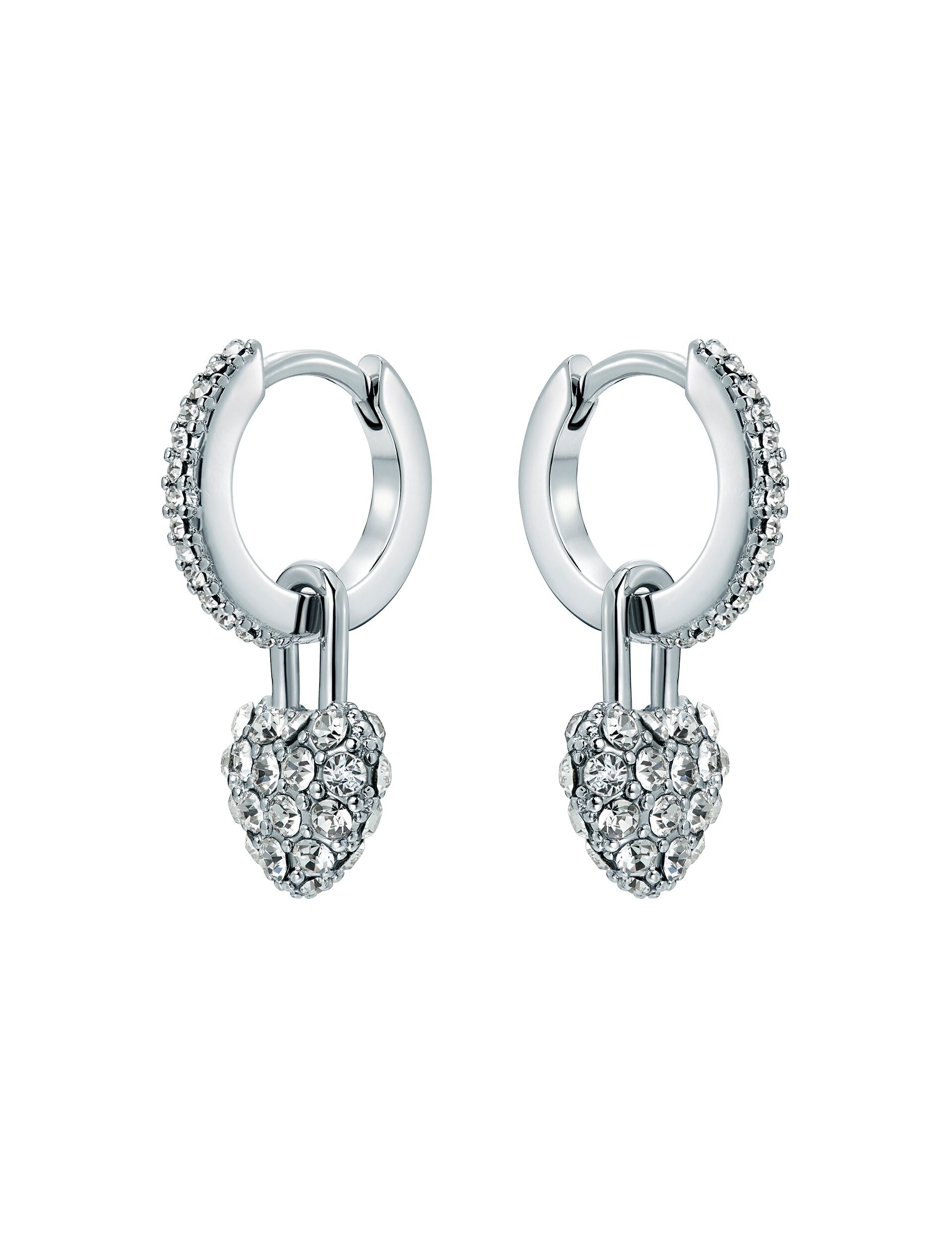 GOD ONLY KNOWS PAVE TEARHEART EARRING