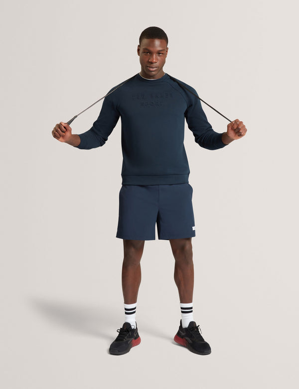 Ted Baker Embossed Logo Crew Neck Training Sweatshirt