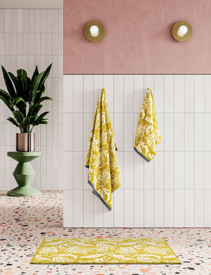 Ted Baker Gold Baroque Jacquard Cotton Bath Towel