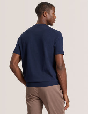 MODERN VISCOSE BLEND CREW | NAVY