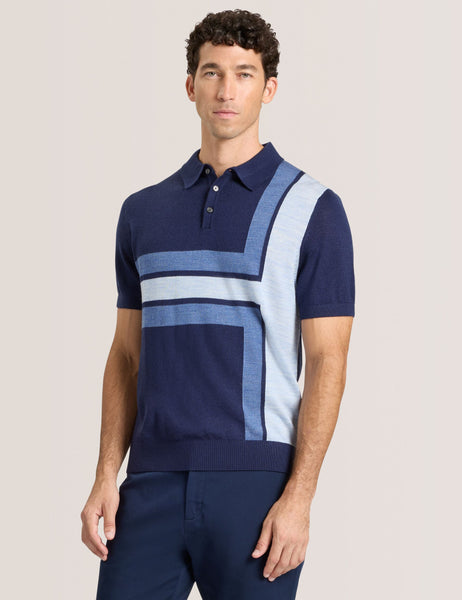 Sky Captain Sky Captain | Intarsia Sweater Polo | Ted Baker US
