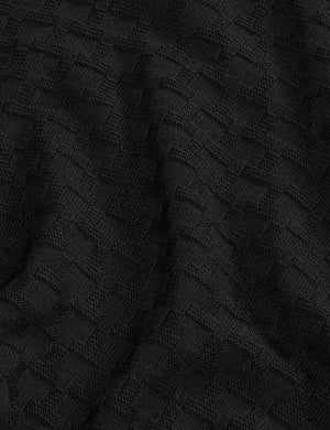 T STITCH LONG SLEEVE CREW NECK SWEATER | BLACK BEAUTY