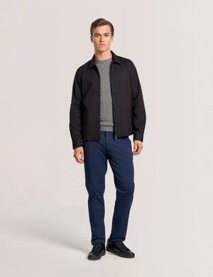 ZIP FRONT JACKET | NAVY