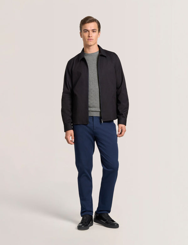 ZIP FRONT JACKET | NAVY