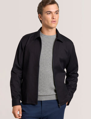 ZIP FRONT JACKET | NAVY