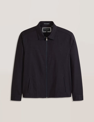 ZIP FRONT JACKET | NAVY