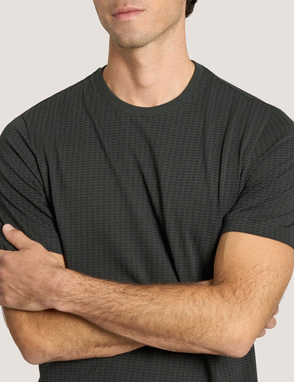 JACQUARD TEE | BLACK
