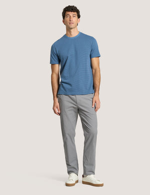 JACQUARD TEE | MID BLUE