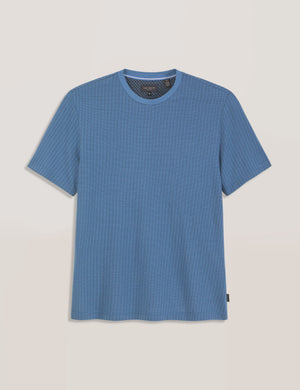 JACQUARD TEE | MID BLUE