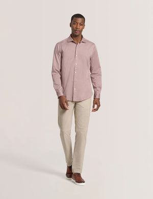 GEO PRINT SHIRT | MID PINK